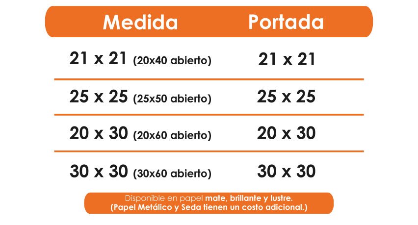 Medidas libro de lino