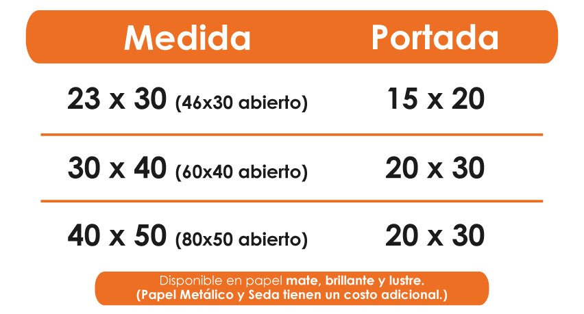 Medidas libro vertical