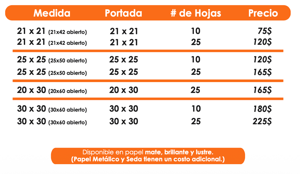 especificaciones book tela dismaprint